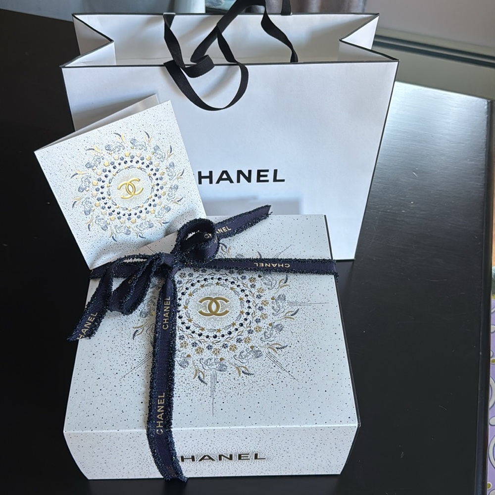 Chanel Gift Box, Ribbon, Bag & Card